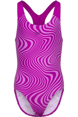 Speedo Girls Digital Allover Splashback Sport Swimsuits Pink
