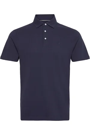 Hackett Selvedge Knit Plkt Designers Polos Short-sleeved Navy