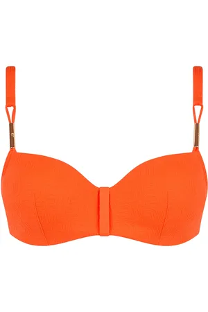 Chantelle Hera Half-Cup Memory Bra Swimwear Bikinis Bikini Tops Bandeau Bikinitops Orange