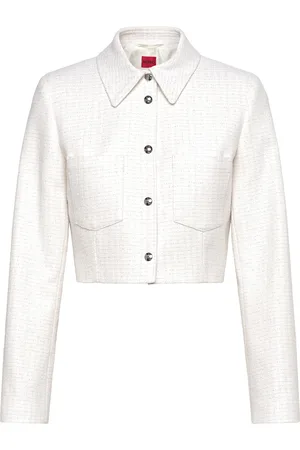 HUGO BOSS Anouka Outerwear Jackets Light-summer Jacket White