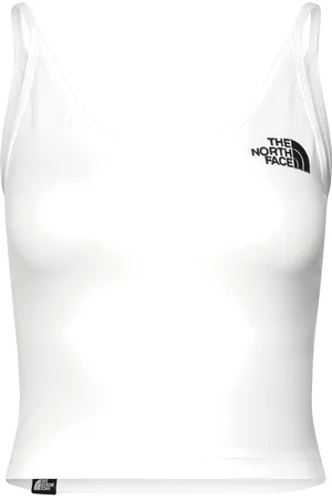 The North Face W Slim Crop Tank Sport Sport Clothing Sports Tops & T-shirts Sport Crop Tops Sport Sleeveless Crop Tops White