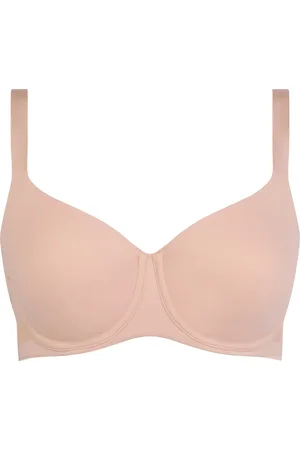 Chantelle Easy Bliss Very Covering Molded Bra Lingerie Bras & Tops Padded Bras Beige