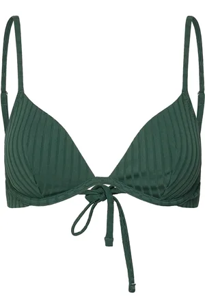 Lindex Bra Stella Rib Swimwear Bikinis Bikini Tops Triangle Bikinitops Green