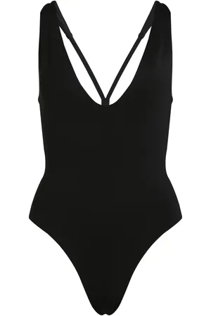 Calvin Klein Plunge Piece Badedrakt Badetøy Black