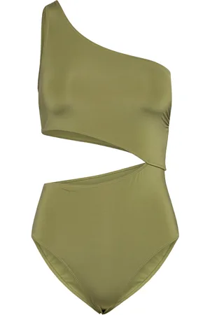 Lindex Swimsuit Trina Shiny Badedrakt Badetøy Green
