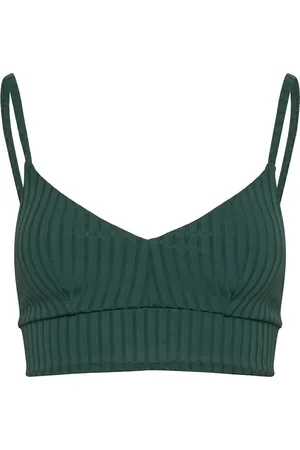 Lindex Bra Kelly Rib Swimwear Bikinis Bikini Tops Triangle Bikinitops Green