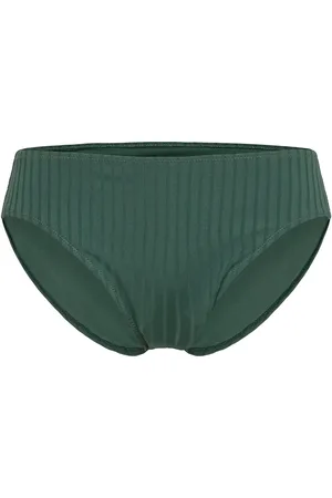 Lindex Brief Bikini Regular Bella Rib Bikinitruse Green
