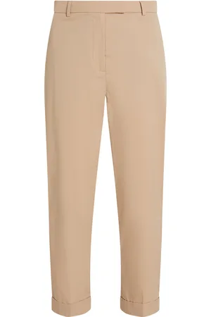 Tommy Hilfiger Light Co Slim Chino Bottoms Trousers Straight Leg Beige