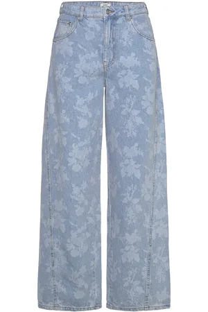 Mads Norgaard Art Denim Christel Jeans Bottoms Jeans Wide Blue