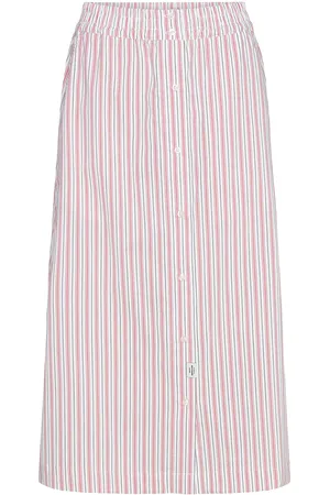 Mads Norgaard Poplinda Sindri Skirt Skirts Knee-length & Midi Skirts Pink