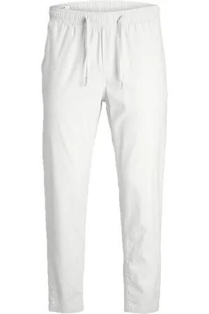 JACK & JONES Jpstace Breeze Jogger Sn Bottoms Trousers Linen Trousers White Jack & J S
