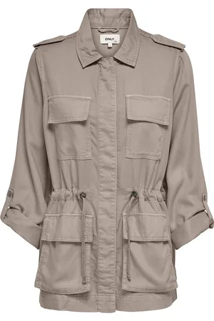 ONLY Onlkenya B Life Utility Jacket Cc Otw Outerwear Jackets Utility Jackets Beige