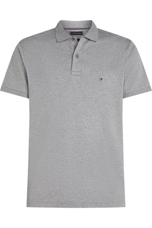Tommy Hilfiger Liquid Cotton Reg Seasonal Polo Tops Polos Short-sleeved Grey