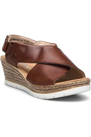 Rieker 61975-00 Sandal Med Hæl Espadrilles Brown
