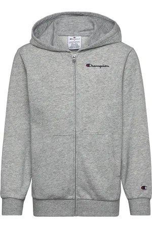 Champion Full Zip Hoodie Sweatshirt Tops Sweat-shirts & Hoodies Hoodies Grey