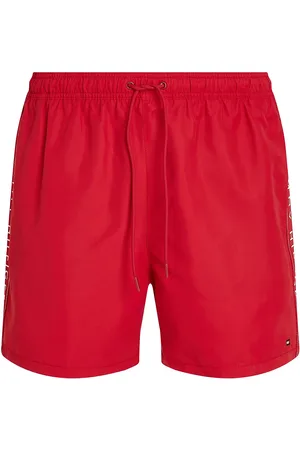 Tommy Hilfiger Medium Drawstring Tape Badeshorts Red