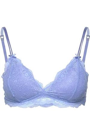 Lindex Bra Bralette Valerie Lace Lingerie Bras & Tops Soft Bras Bralette Blue