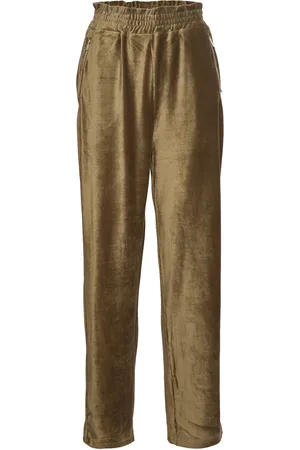 Coster Copenhagen Relaxed Pants In Soft Corduroy Bottoms Trousers Straight Leg Green