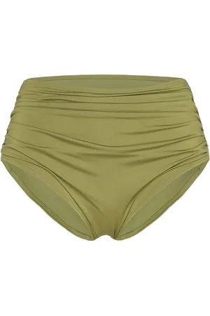 Lindex Swim Brief Sara Bikini Shaping Swimwear Bikinis Bikini Bottoms High Waist Bikinis Green