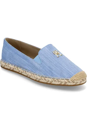 Tommy Hilfiger Chambray Espadrille Sandaler Espadrilles Lave Blue