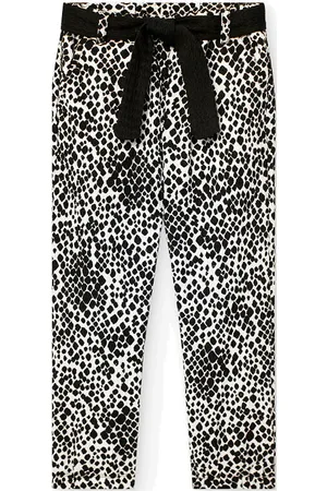 Boboli Knit Trousers Printed Bottoms Trousers Black