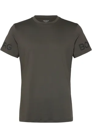 Björn Borg Borg T-Shirt Sport Men Men Sports Clothes Sport Tops Sport T-shirts Khaki Green