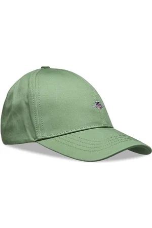 GANT High Shield Cotton Twill Cap Designers Headwear Caps Green