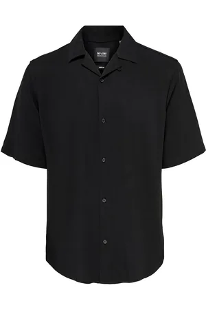 Only & Sons Onsdash Life Reg Res Ss 001 Shirt Noos Tops Shirts Short-sleeved Shirts Black