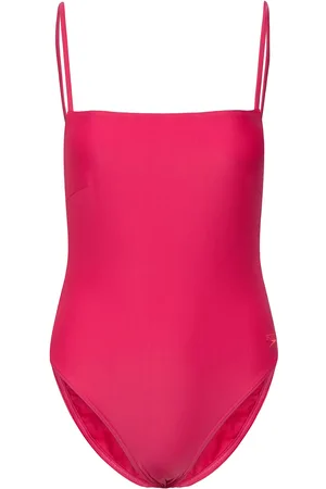 Speedo Womens Adjustable Thinstrap 1 Peice Badedrakt Badetøy Red