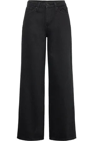 Weekday Area Loose Fit Jeans Bottoms Jeans Wide Black