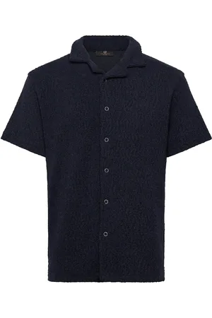INDICODE Incesco Tops Knitwear Short Sleeve Knitted Polos Navy