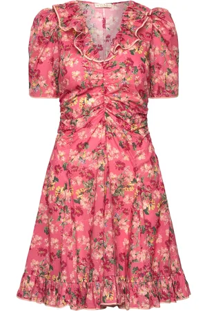 by Ti Mo Cotton Party Mini Dress Kort Kjole Pink
