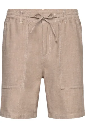Anerkjendt Akjan Twill Contrast Shorts Bottoms Shorts Casual Beige