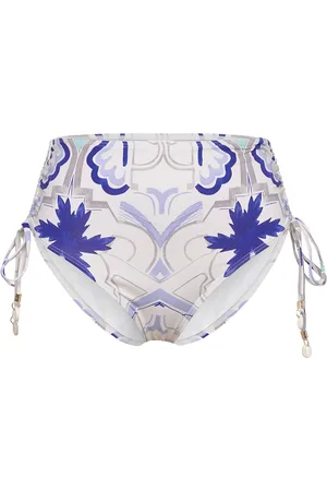 By Malina Lottie High Rise Bikini Bottoms Designers Bikinis Bikini Bottoms High Waist Bikinis Blue