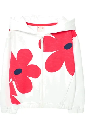 Boboli Fleece Jacket Flame Tops Sweat-shirts & Hoodies Hoodies White