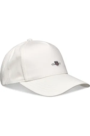 GANT Shield Cotton Twill Cap Accessories Headwear Caps Cream