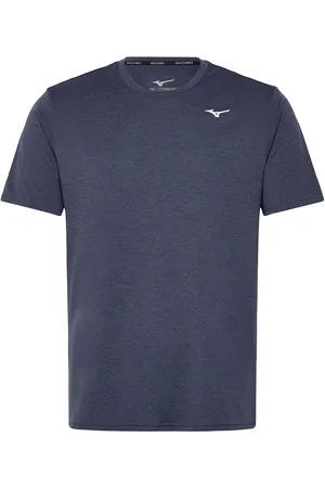 Mizuno Impulse Core Tee Sport Men Sports Clothes Sport Tops Sport T-shirts Navy