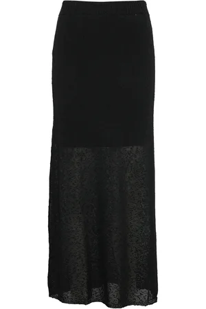 Twist & tango Meline Bouclé Skirt Skirts Knee-length & Midi Skirts Black