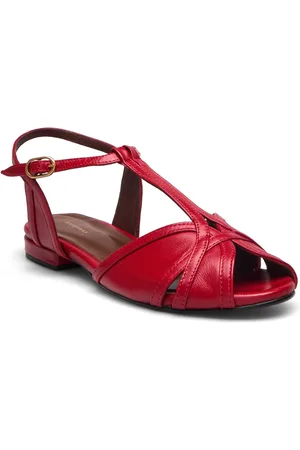 Anonymous copenhagen Therese 20 Shoes Sandals Flat Sandals Red