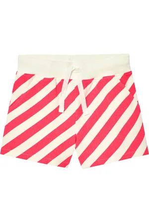 Boboli Knit Shorts Striped Bottoms Shorts Red