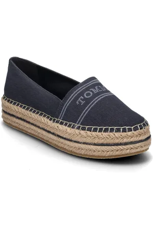 Tommy Hilfiger Denim Platform Espadrille Sandaler Espadrilles Lave Navy