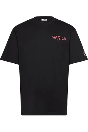 Fila Langeweg Loose Tee Sport Men Sports Clothes Sport Tops Sport T-shirts Black