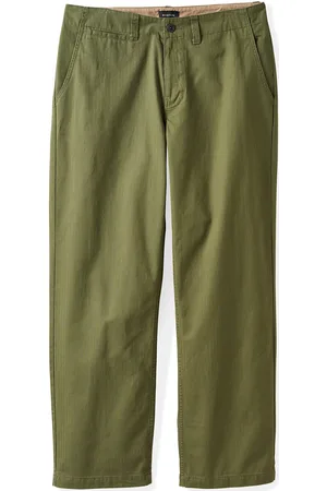 Brixton Surplus Herringb Trouser Pa Bottoms Trousers Casual Green