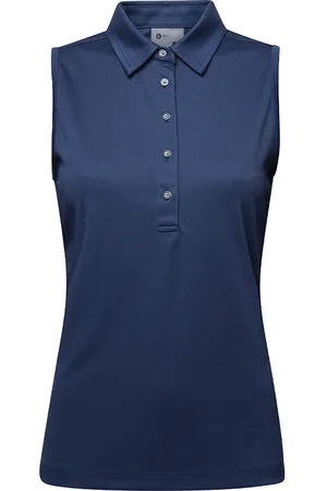 Backtee Ladies Performance Top Tops T-shirts & Tops Polos Navy