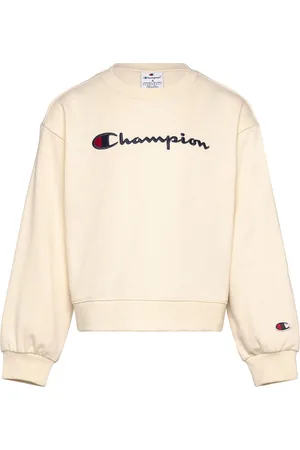 Champion Crewneck Sweatshirt Tops Sweat-shirts & Hoodies Sweat-shirts Cream