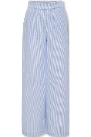 ONLY Kogsmilla Life Stripe Pant Wvn Noos Bottoms Trousers Blue