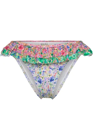 By Malina Coraline Low Rise Bikini Bottom Designers Bikinis Bikini Bottoms Multi/patterned