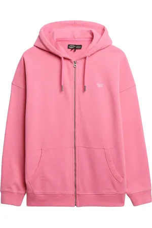 Superdry Studios Zip Hoodie Tops Sweat-shirts & Hoodies Hoodies Pink