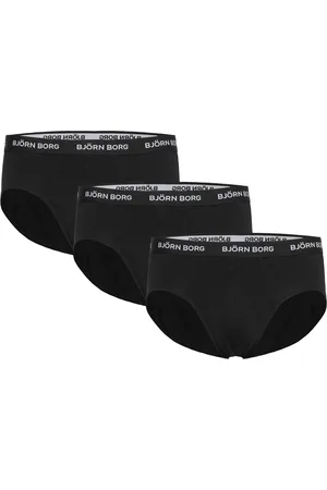 Björn Borg Cotton Stretch Brief 3P Underbukser Y-frontunderbukser Black