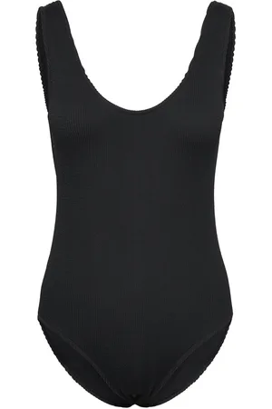 Lindex Swimsuit H Y Crepe Badedrakt Badetøy Black